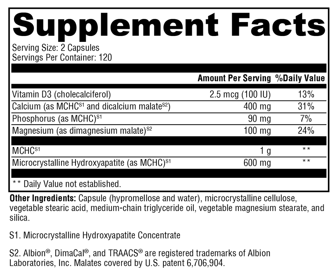 Ossopan MD™ 240 Capsules Supplement Facts