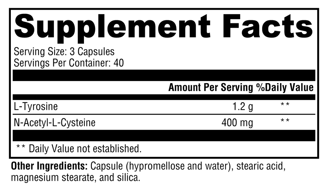 AdrenaMax™ 120 Capsules Supplement Facts