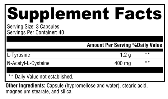 AdrenaMax™ 120 Capsules Supplement Facts