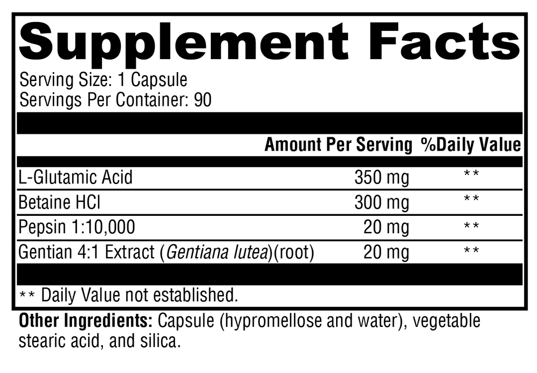 GastrAcid™ 90 Capsules Supplement Facts
