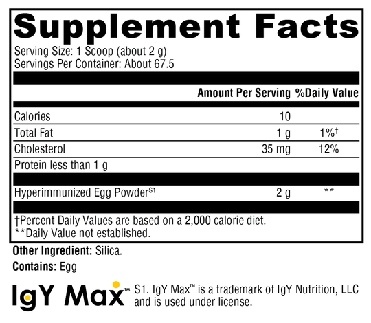 IG 26 DF 67.5 Servings Supplement Facts