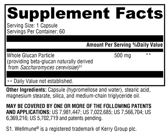 ImmunotiX 500™ 60 Capsules Supplement Facts