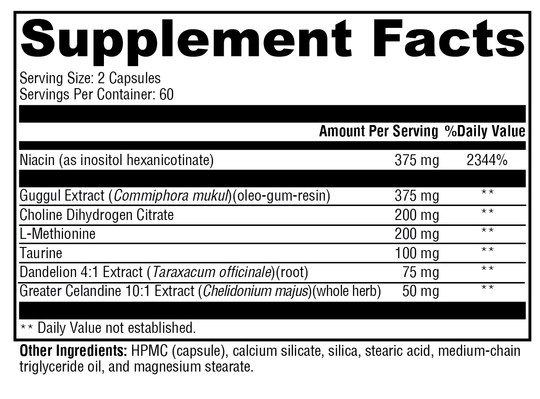 LipotropiX™ 120 Capsules Supplement Facts