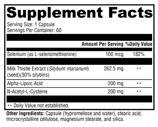 Liver Protect™ 60 Capsules Supplement Facts