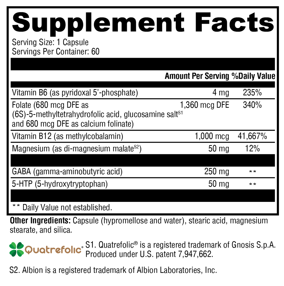 Mood Food™ 60 Capsules Supplement Facts