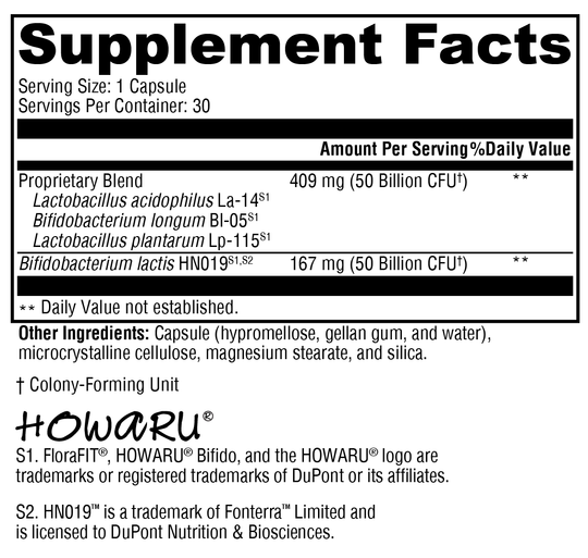 ProbioMax® Daily 100B 30 Capsules Supplement Facts