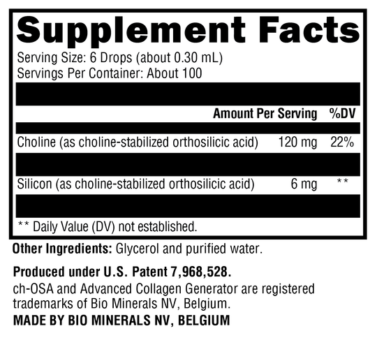 RegeneMax® Liquid 1 oz Supplement Facts