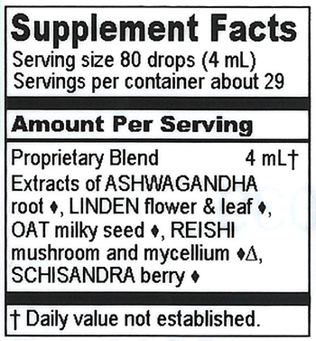 Calm Adapt 4 oz Supplement Facts