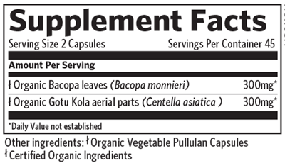 Memory 90 Capsules Supplement Facts