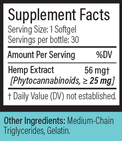 HEMP OneThirteen 30 Softgels Supplement Facts