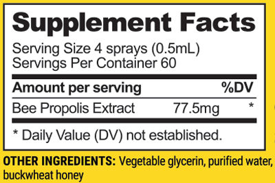 Kids Propolis Immune Support* 1.06 fl oz Supplement Facts