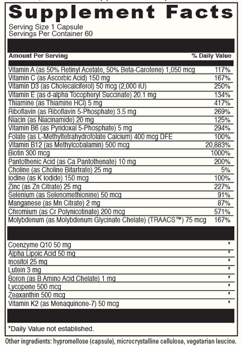 DAILY BEST ULTRA 60 Capsules Supplement Facts