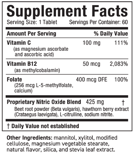 Neo40 Professional 60 Tablets Supplement Facts