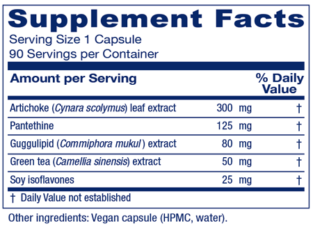 CholestBlend 90 Capsules Supplement Facts