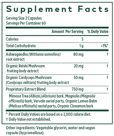 Nighttime HPA 120 Capsules Supplement Facts