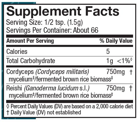 CordyChi® 66 Servings Supplement Facts