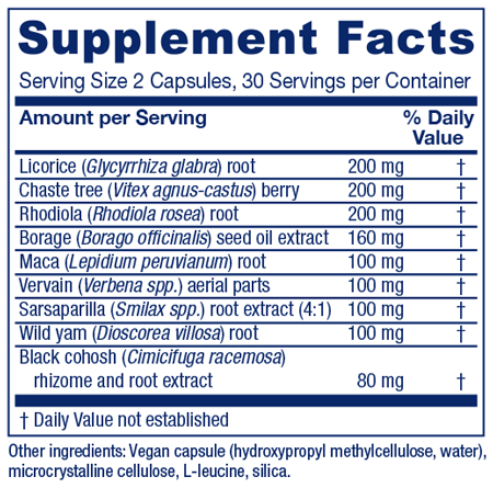 Fem Rebalance™ 60 Capsules Supplement Facts