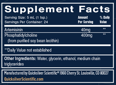 Artemisinin Emulsion 4 oz Supplement Facts