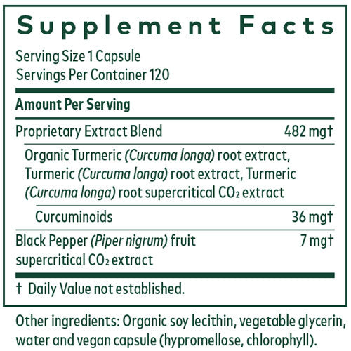 Curcuma Supreme NF-kb Formula 120 Capsules Supplement Facts