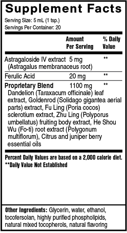Kidney Care 3.38 fl oz Supplement Facts
