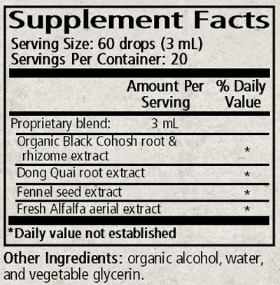 Phytoest 2 fl oz Supplement Facts