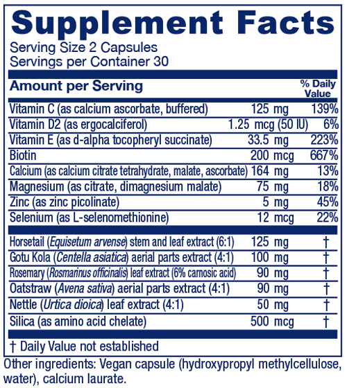 Luminous 60 Capsules Supplement Facts