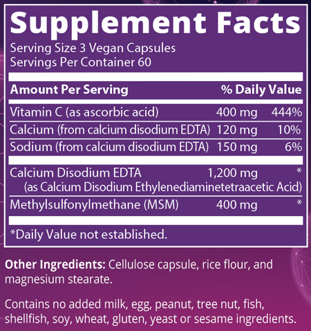 Cardio Chelate 180 Capsules Supplement Facts