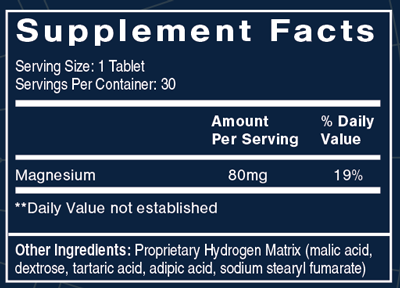 H2 Elite 30 Tablets Supplement Facts