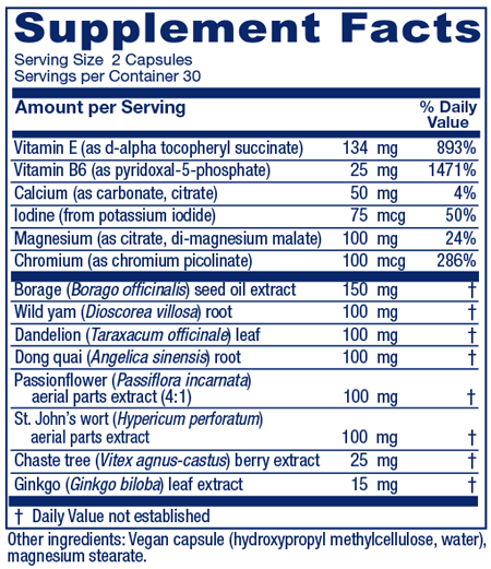 Women’s Phase I™ 60 Capsules Supplement Facts