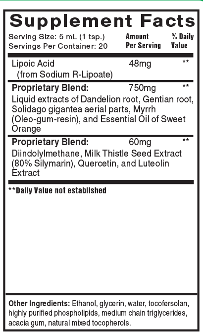 Liver Sauce 3.38 fl oz Supplement Facts