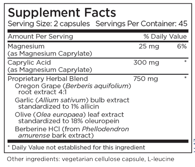 Happy Belly 90 Capsules Supplement Facts