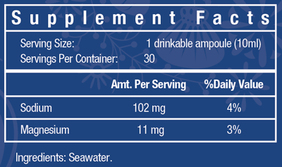 Quinton Hypertonic 30 Servings Supplement Facts