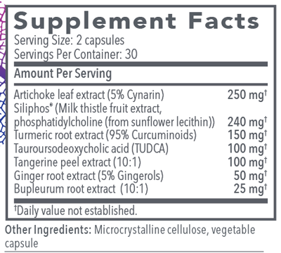 Liver GB+™ 60 Capsules Supplement Facts