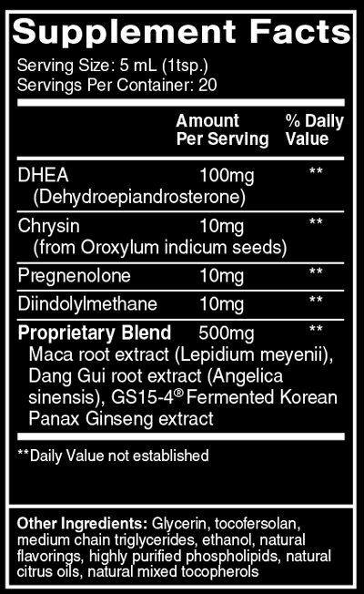 Nanoformulated DHEA+ 3.38 fl oz Supplement Facts