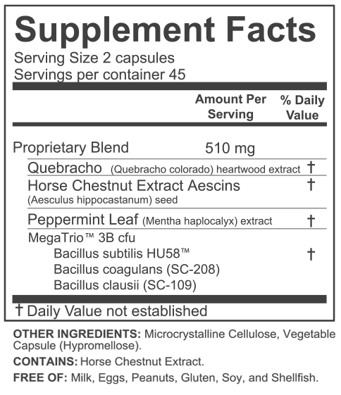 Atrantil PRO 90 Capsules Supplement Facts