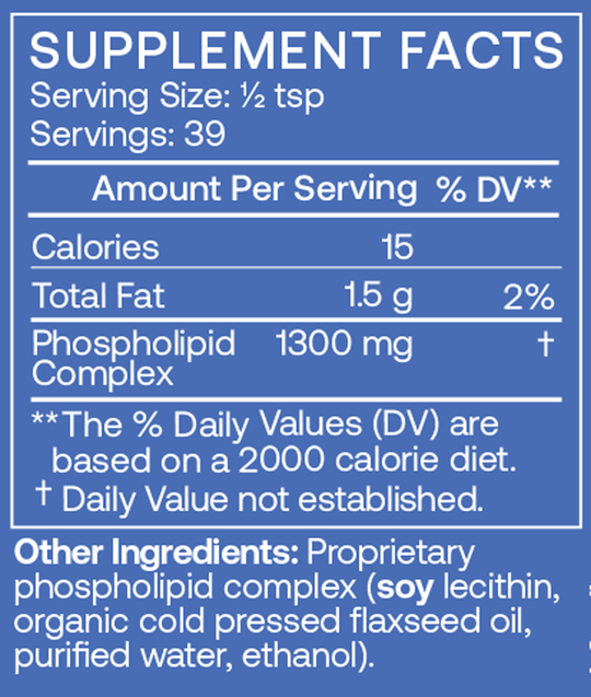 PC Liquid 4 fl oz Supplement Facts