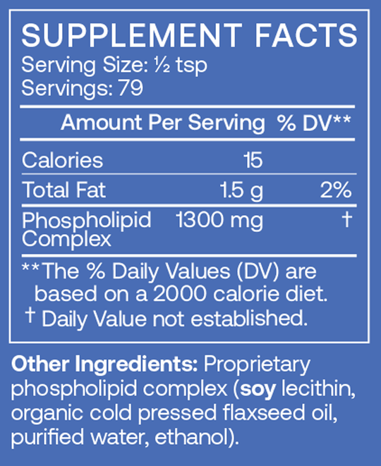 PC Liquid 8 fl oz Supplement Facts