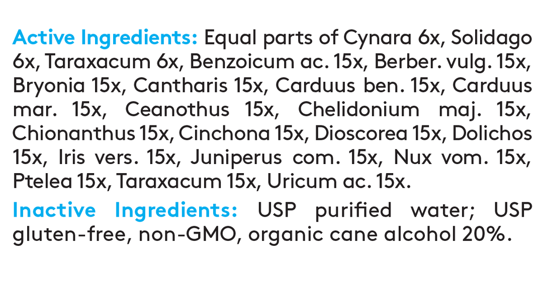 Drainage 1 fl oz Supplement Facts