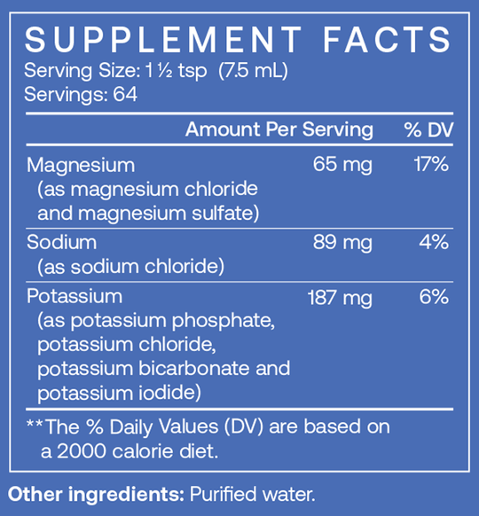 E-Lyte 16 oz Supplement Facts