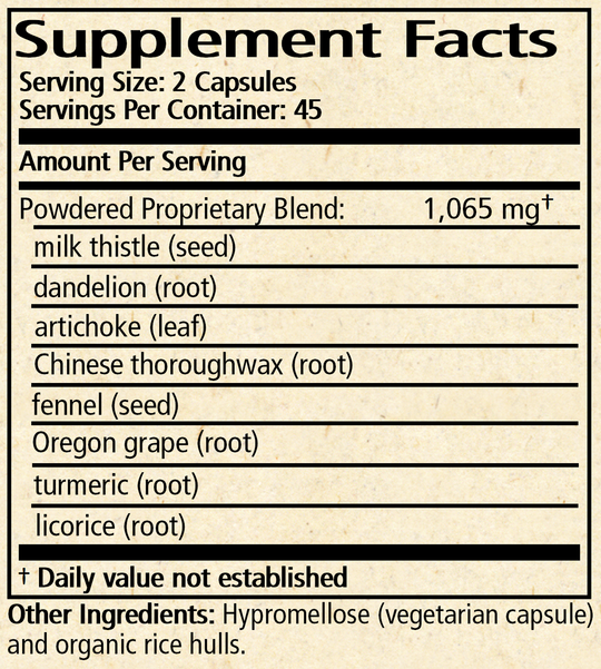 Great Gut 90 Capsules Supplement Facts