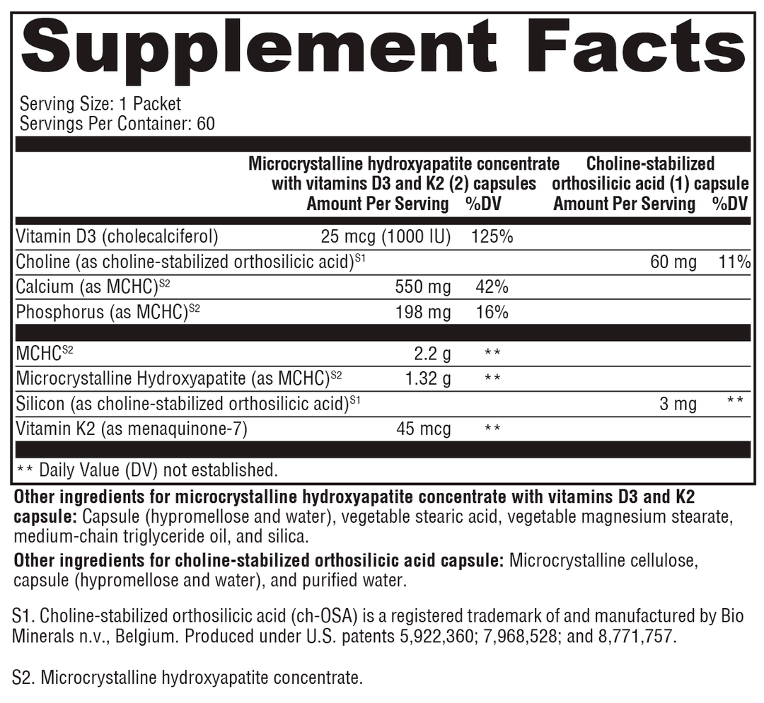 OSAplex MK-7™ 60 Packets Supplement Facts