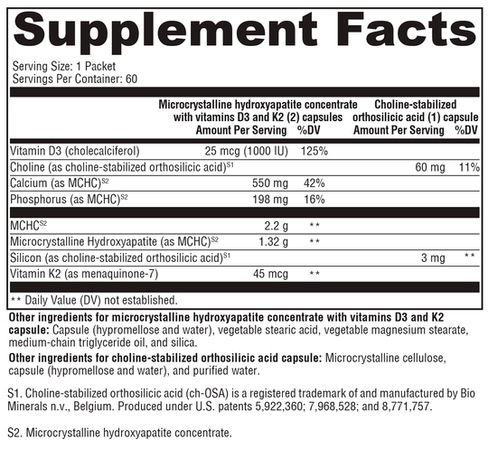 OSAplex MK-7™ 60 Packets Supplement Facts