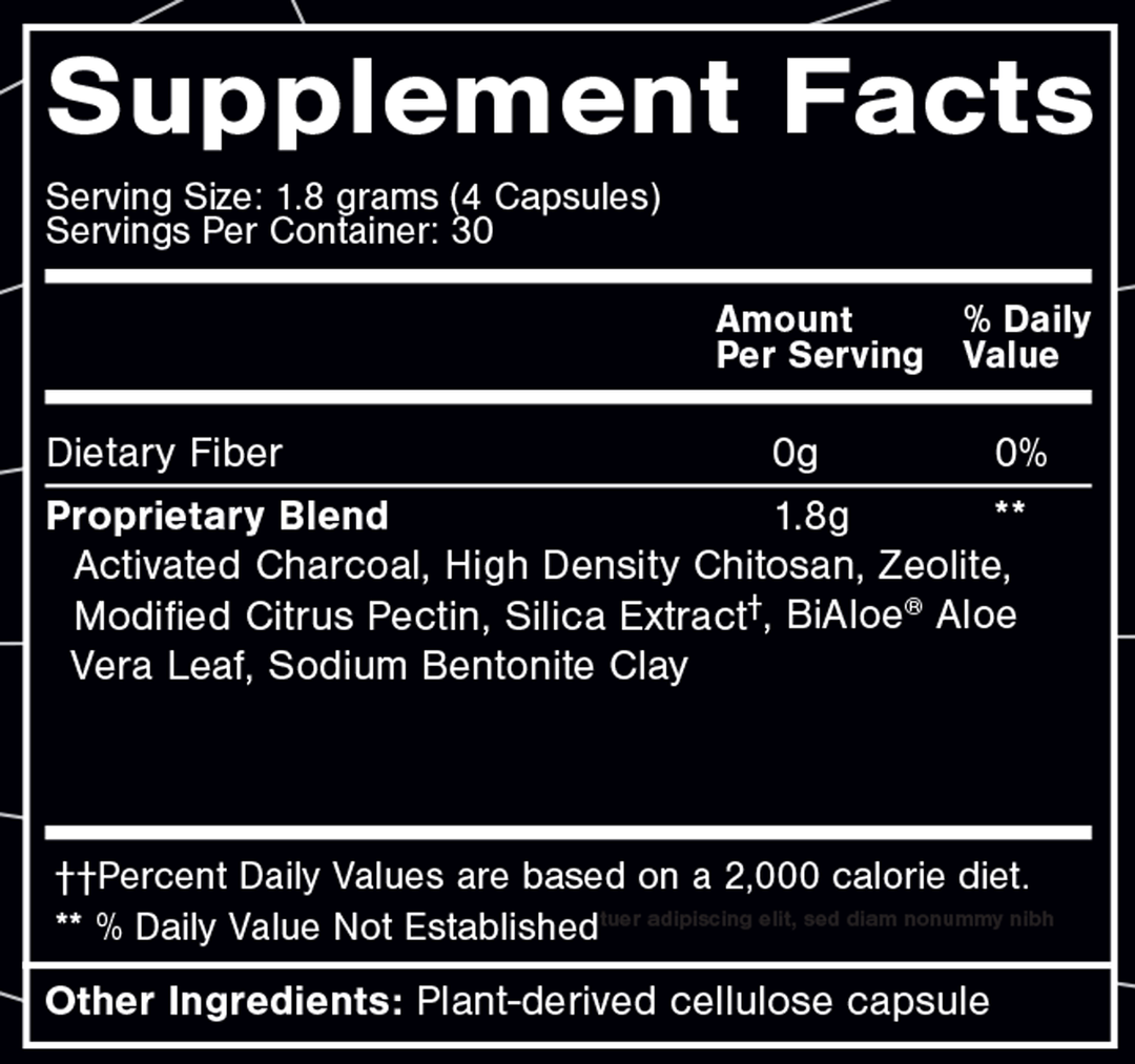 Ultra Binder 120 Capsules Supplement Facts