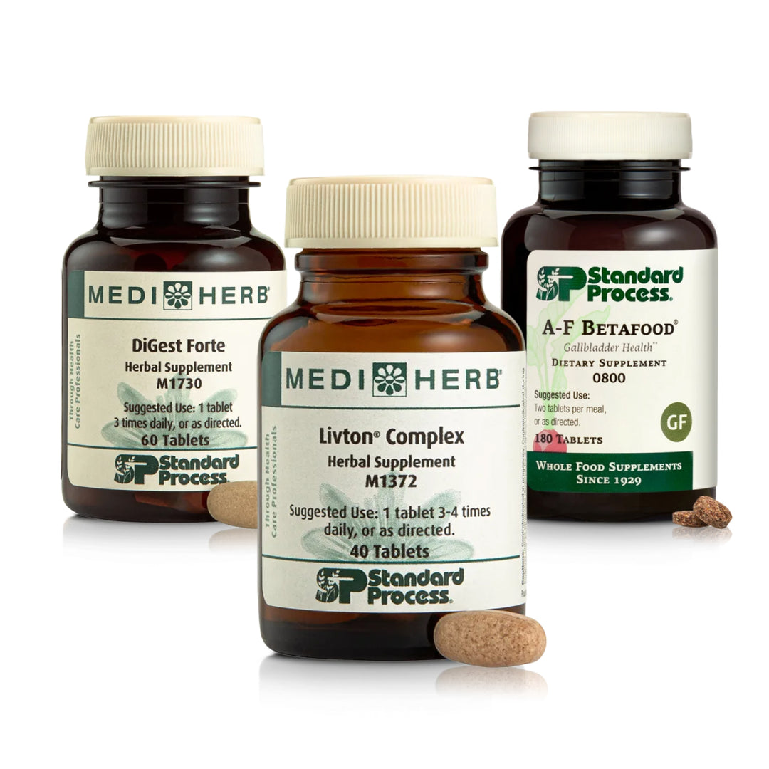 Gallbladder Support Bundle with AF Betafood, DiGest Forte, and Livton